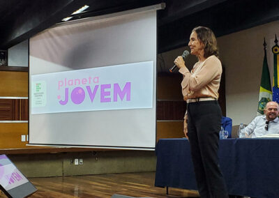 Abertura do Planeta Jovem com o depoimento da Governadora Izolda Cela